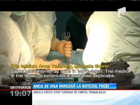Anca se visa mireasă la botezul fiicei sale