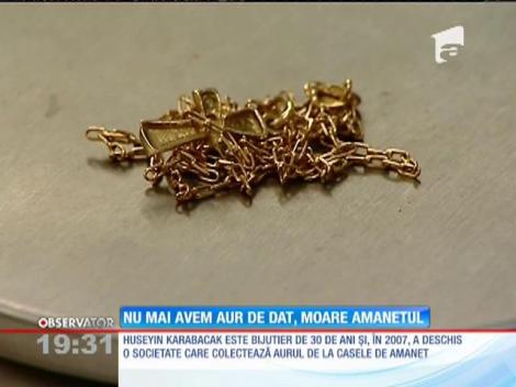 Românii nu mai au aur de dat, iar amantul rămâne fără clienți