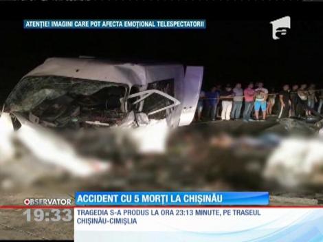 Accident cumplit pe o șosea din Chișinău