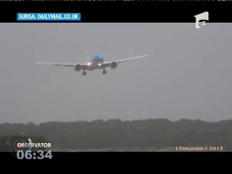 Aterizare cu emoţii la Amsterdam