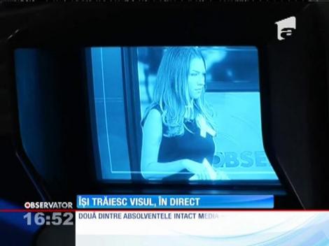 Două dintre absolventele de la IMA au debutat la Observatorul Matinal