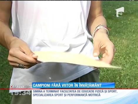 Campioni în sport, dar fără viitor în învățământ