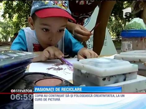 Cei mici, pasionați de reciclare