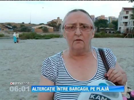 Altercație între barcagii, pe malul mării