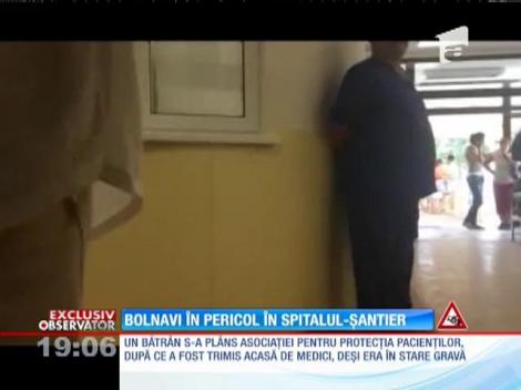 Pacienţii spitalului din Alexandria, trataţi printre grămezi de moloz şi găleţi cu vopsea