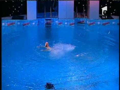 ”Splash! Vedete la apă” | I-au tremurat picioarele, dar a reușit! Giani Kiriță, salt magnific de la 10 metri