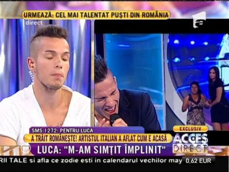 Artistul italian a aflat cum e acasă!