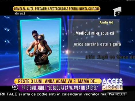 Anda Adam a aflat sexul copilului!