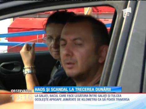 Haos şi scandal la trecerea Dunării