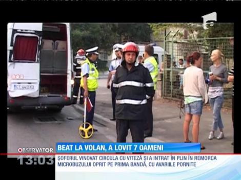 Un şofer beat a lovit șapte oameni. Unul a murit