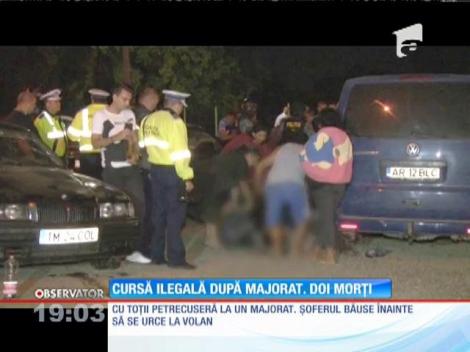 Doi tineri din Timiş au fost spulberaţi de prietenul lor cel mai bun, într-o cursă ilegală de maşini