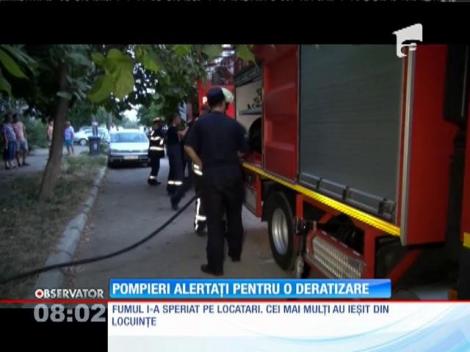 Pompieri alertaţi pentru o deratizare