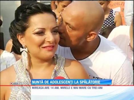 O fată de 14 ani şi alesul ei, cu trei ani mai mare, şi-au unit destinele într-o spălătorie auto