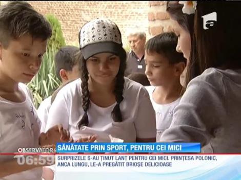 Vedetele Observator şi Gaşca Zurli susţin „Sănătatea prin sport", în rândul copiilor din centrele de plasament