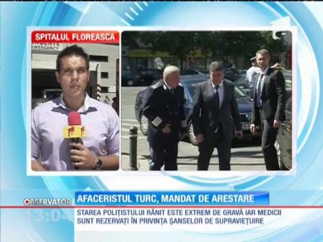 A fost emis un mandat de arestare pe numele omului de afaceri din Turcia, care a rănit grav un polițist