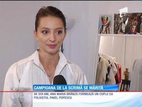 Ana-Maria Brânză, campioana de la scrimă, se mărită
