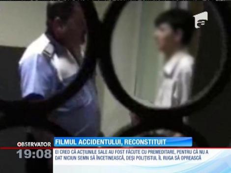 Filmul accidentului, reconstituit