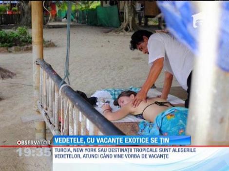 Obrazul de vedetă cu soare exotic se ţine!