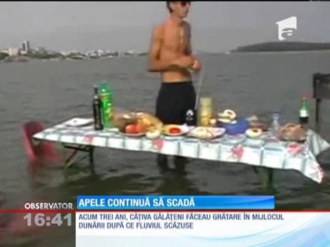 Dunărea a scăzut atât de mult încât a dobândit un nou obiectiv turistic