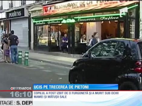 Un copil român de numai 5 ani şi-a pierdut viaţa la Paris, pe o trecere de pietoni