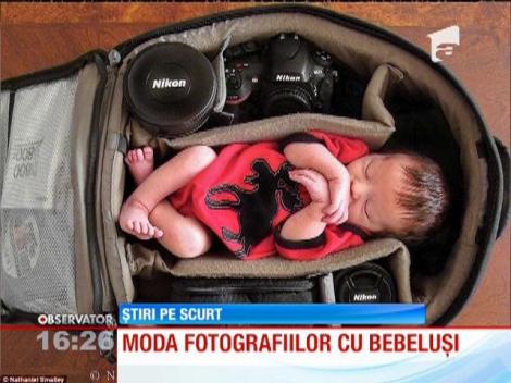 O nouă modă a apărut peste Ocean în materie de fotografii cu bebeluşi