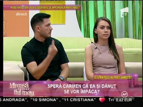 Speră Carmen că ea şi Dănuţ să vor împacă?
