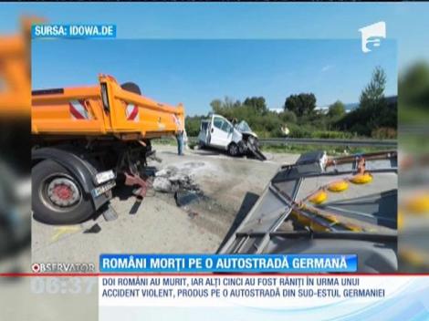 Germania: Doi români au murit, iar alţi cinci au fost răniţi în urma unui accident violent