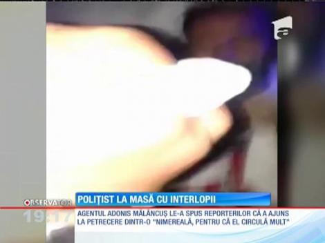 Polițist filmat la o petrecere cu interlopii din oraș