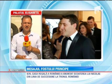Mesajul fostului princepe Nicolae, după ce a fost "dezmoştenit": ”Decizia este binevenită pentru mine!”