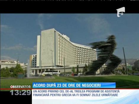 Grecia, un nou acord cu creditorii internaţionali