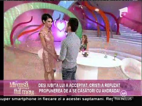 Andrada: ”Cristi are o altă viziune despre căsătorie, față de mine”