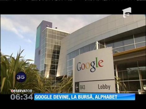 Google îşi schimbă numele în Alphabet