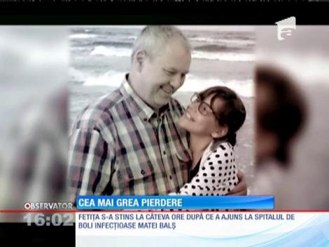 Fetița ucisă de meningită, condusă pe ultimul drum