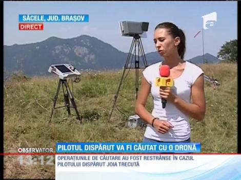 Pilotul dispărut va fi căutat cu o dronă
