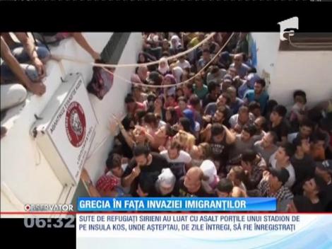 Invazie de imigranţi sirieni în Grecia