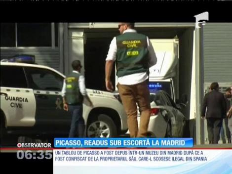 Un tablou de Picasso, confiscat luna trecută în Franţa, a fost adus la un muzeu din Madrid
