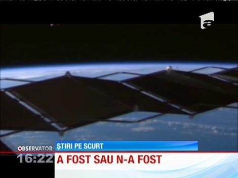 OZN roz surprins trecând în apropierea Pământului de Staţia Spaţială Internaţională!