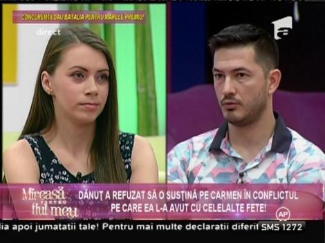 Carmen îl acuză pe Dănuţ de ipocrizie!