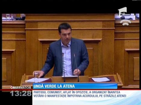 Parlamentul de la Atena a aprobat noul acord de asistență financiară