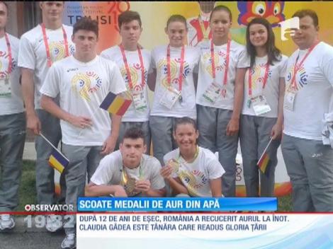 La 14 ani, a luat aurul la înot pentru România