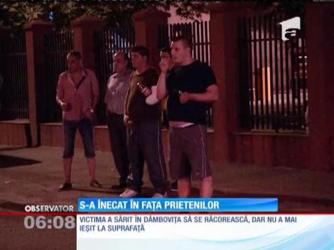 Tragedie în Dâmbovița. Un bărbat s-a înecat în fața prietenilor