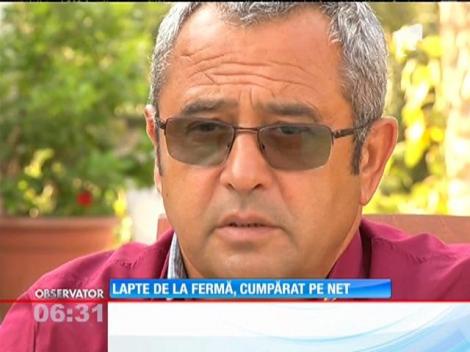 Lapte de la fermă, cumpărat pe internet