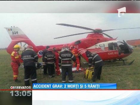 Accidentul grav la ieşirea din Afumaţi. Doi oameni au murit şi cinci au fost grav răniţi