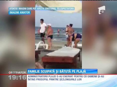 Scandalos! Familie scuipată şi bătută pe o plajă din Mamaia