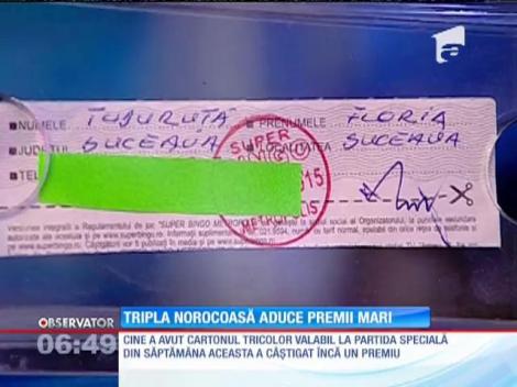 Tripla norocoasă aduce premii mari la SuperBingo Metropolis