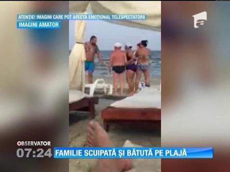 Familie scuipată şi bătută de administratorii plajei