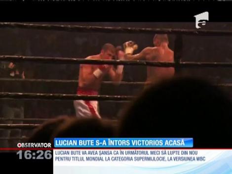 Lucian Bute s-a întors victorios în România!