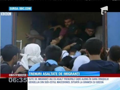 Trenuri asaltate de imigranți