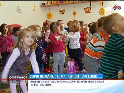Copii români, cei mai fericiţi din lume