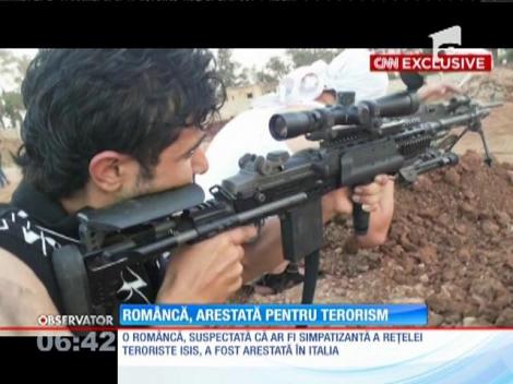 Româncă arestată pentru terorism în Italia